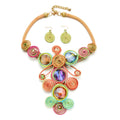 Geometric Tassel Statement Necklace