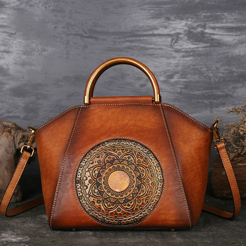 Vintage Genuine Leather Shoulder Bag