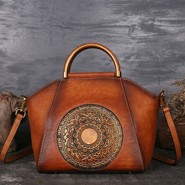 Vintage Genuine Leather Shoulder Bag