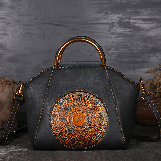 Vintage Genuine Leather Shoulder Bag