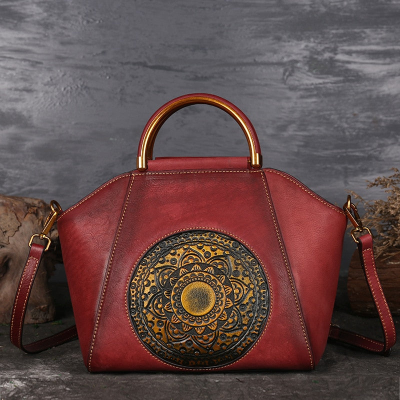 Vintage Genuine Leather Shoulder Bag